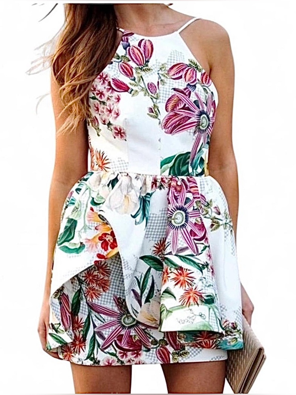 Cameo Botanic Atelier Peplum dress